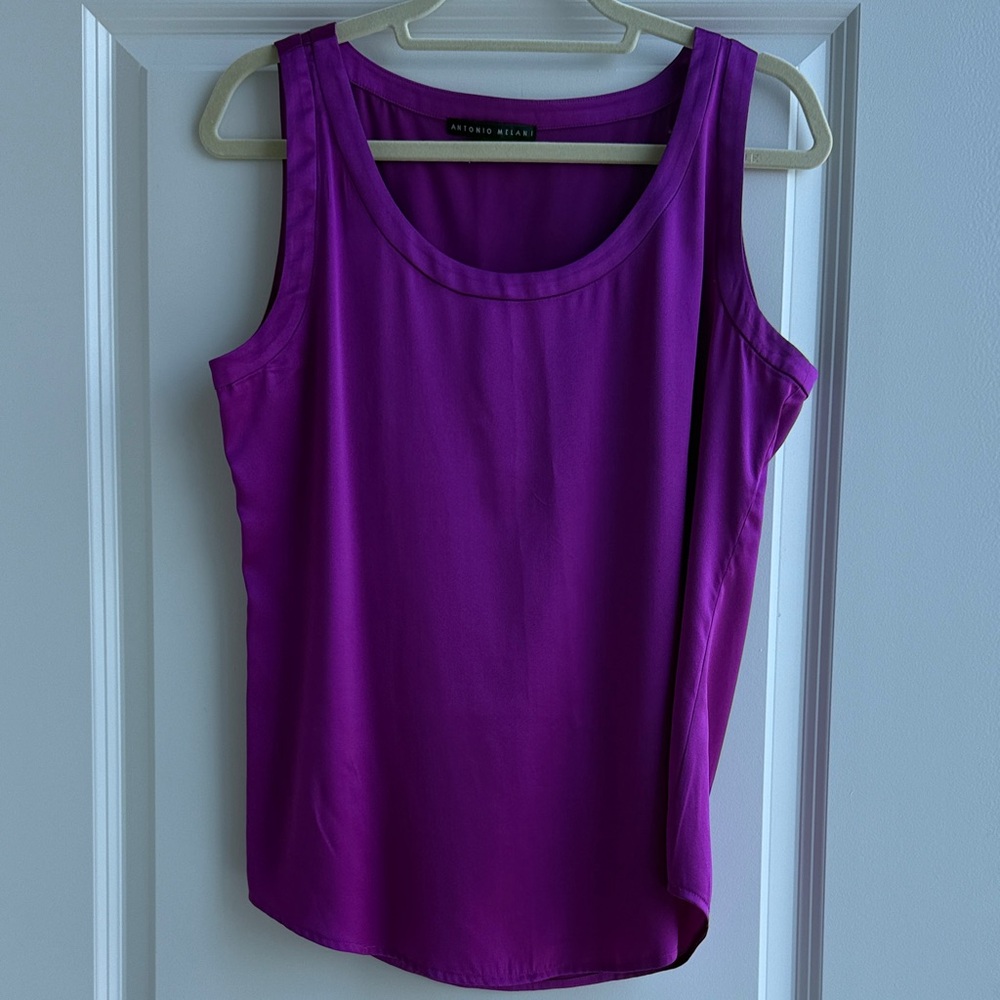 ANTONIO MELANI Rich Purple Tank Top